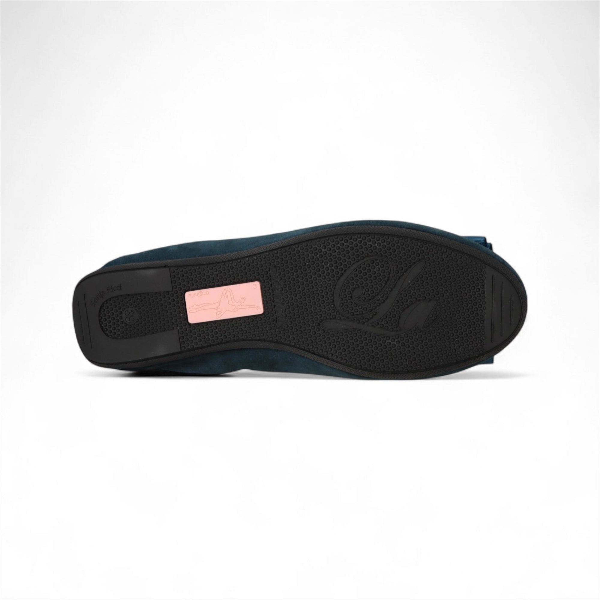 010-1 LA BALLERINA CAMBIO SOFT VELOURSLEDER PETROL - La Ballerina