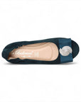 010 LA BALLERINA CAMBIO SOFT VELOURSLEDER PETROL - La Ballerina