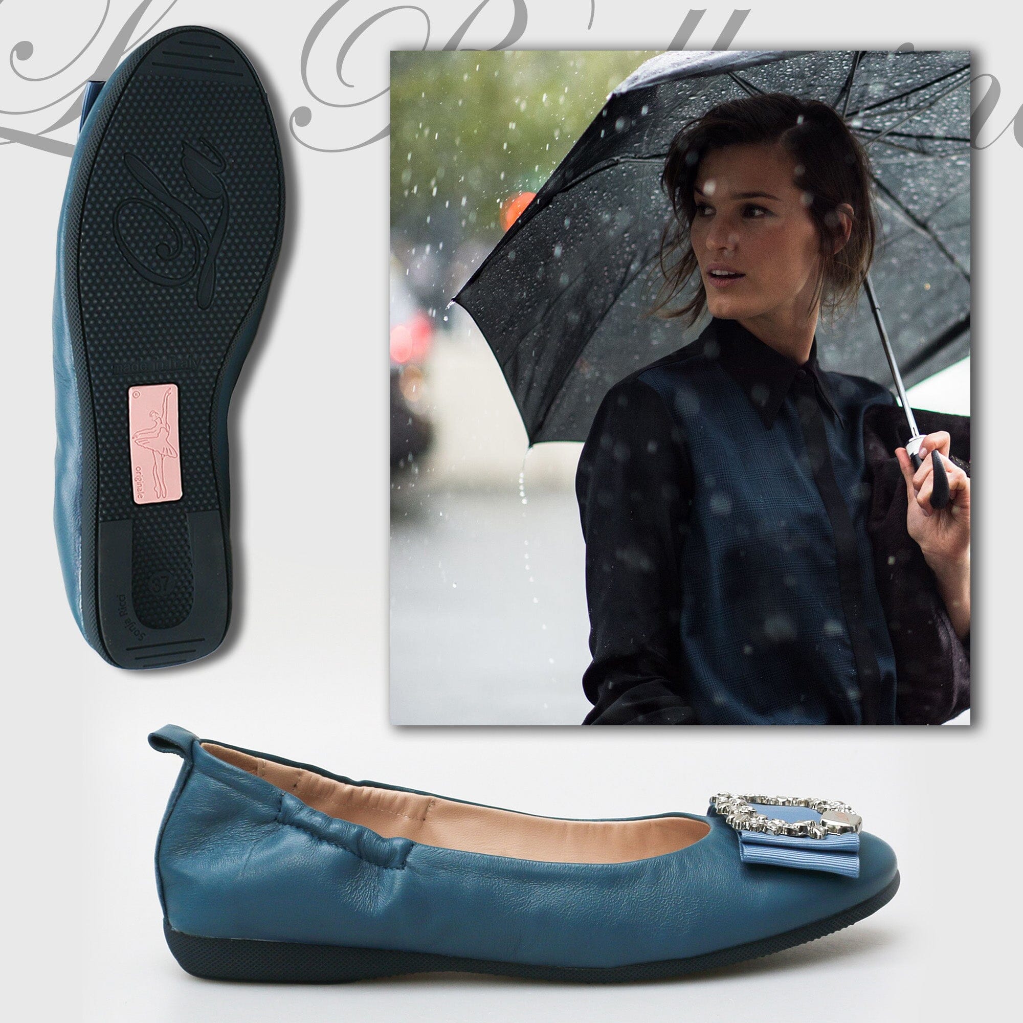 04 LA BALLERINA CAMBIO SOFT NAPPALEDER BLAU - La Ballerina