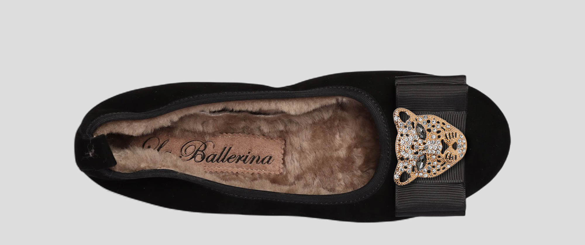 06W💕La Ballerina CAMBIO Warmgefüttert Veloursleder Schwarz
