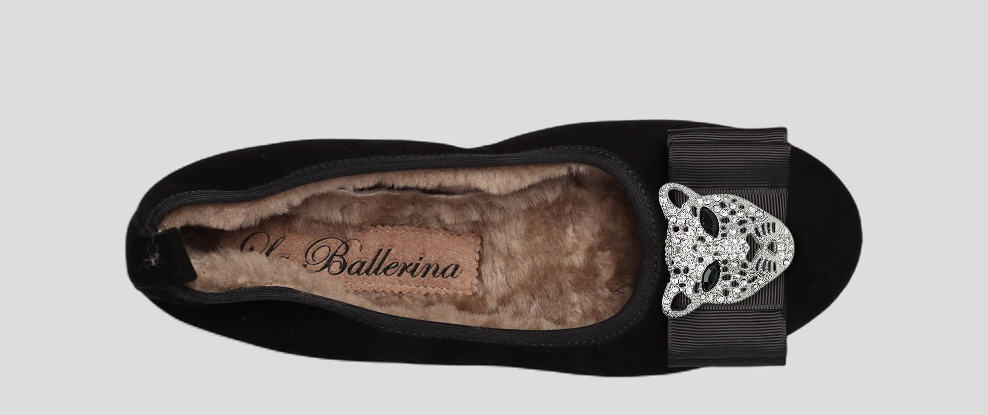 06W💕La Ballerina CAMBIO Warmgefüttert Veloursleder Schwarz