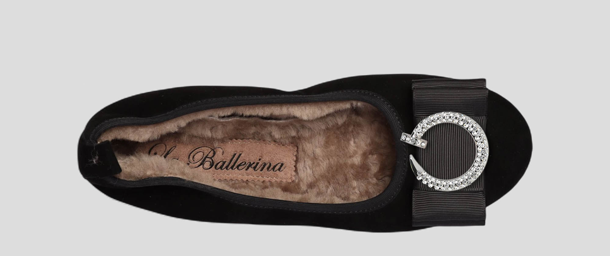 06W💕La Ballerina CAMBIO Warmgefüttert Veloursleder Schwarz
