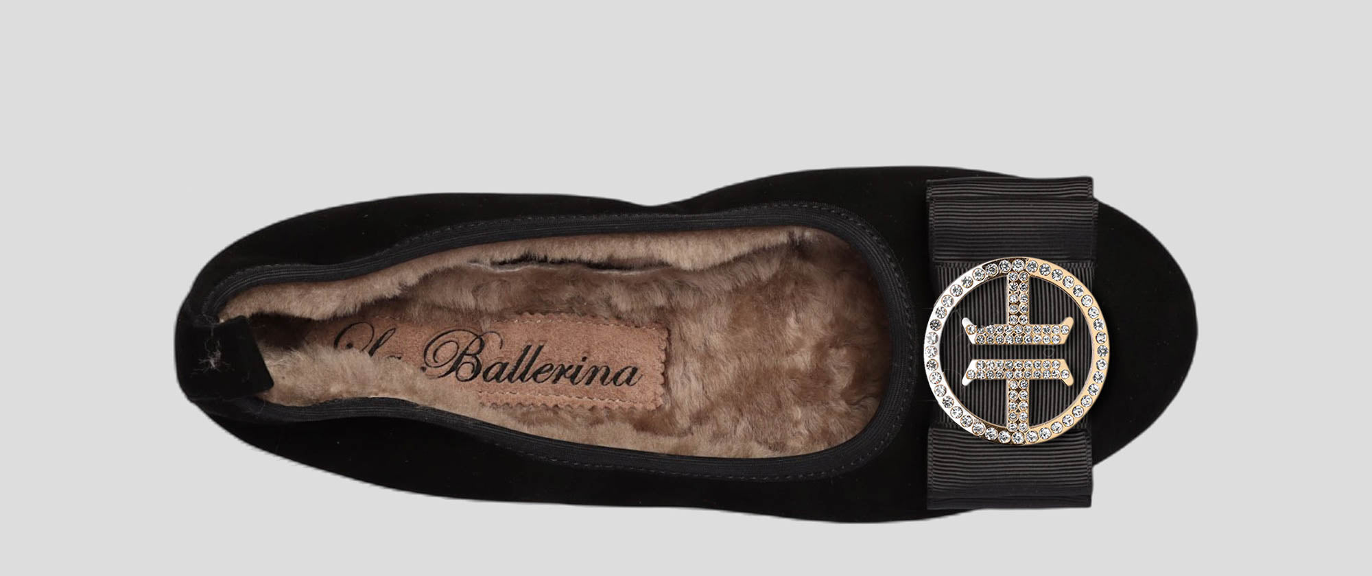06W💕La Ballerina CAMBIO Warmgefüttert Veloursleder Schwarz