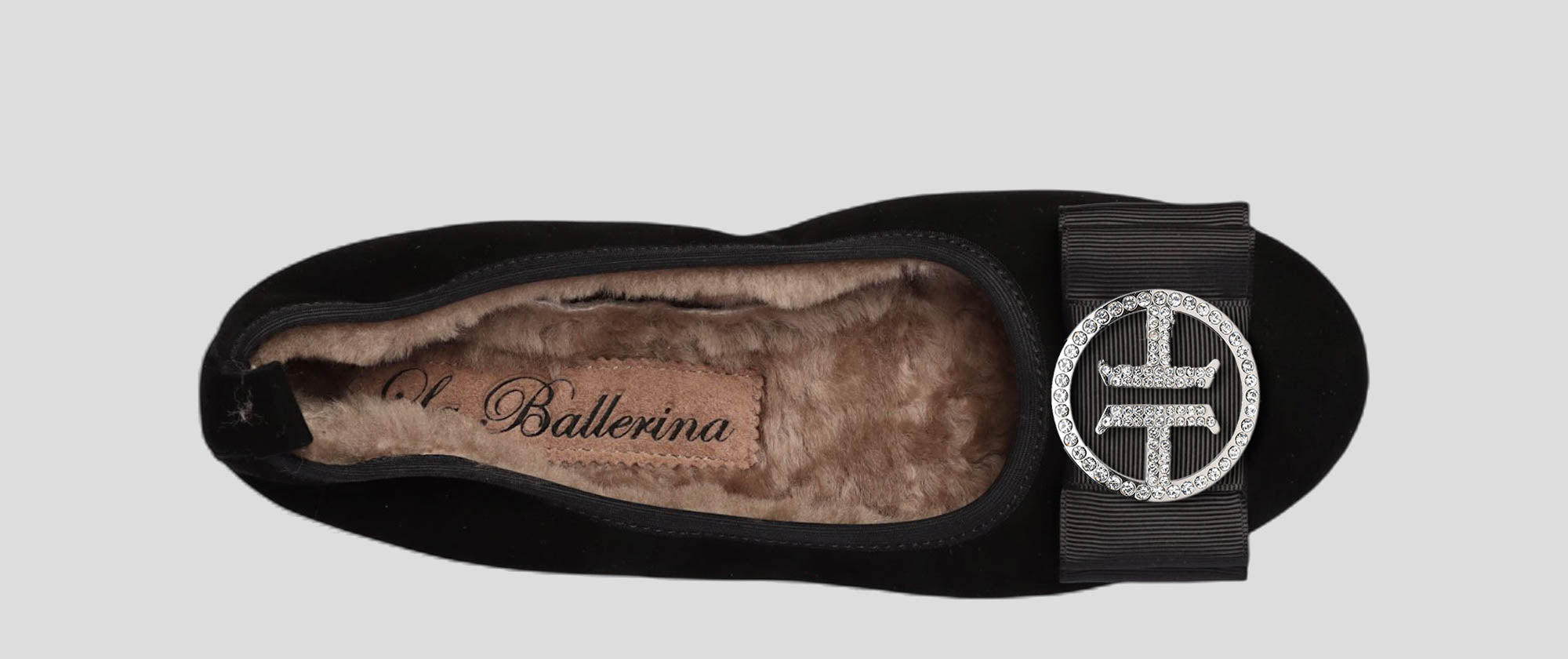 06W💕La Ballerina CAMBIO Warmgefüttert Veloursleder Schwarz