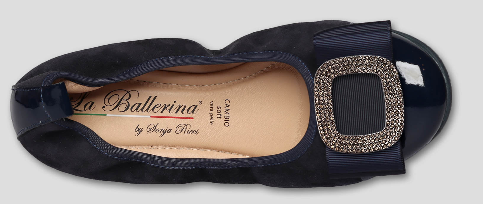 S76 💕La Ballerina cambio blau – elegante Leder-Ballerinas von Sonja Ricci - La Ballerina