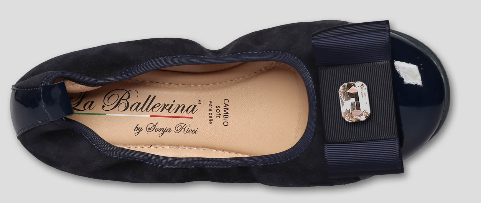 S76 💕La Ballerina cambio blau – elegante Leder-Ballerinas von Sonja Ricci - La Ballerina