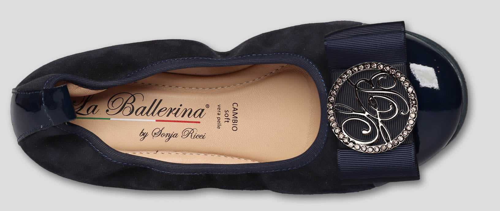 S76 💕La Ballerina cambio blau – elegante Leder-Ballerinas von Sonja Ricci - La Ballerina