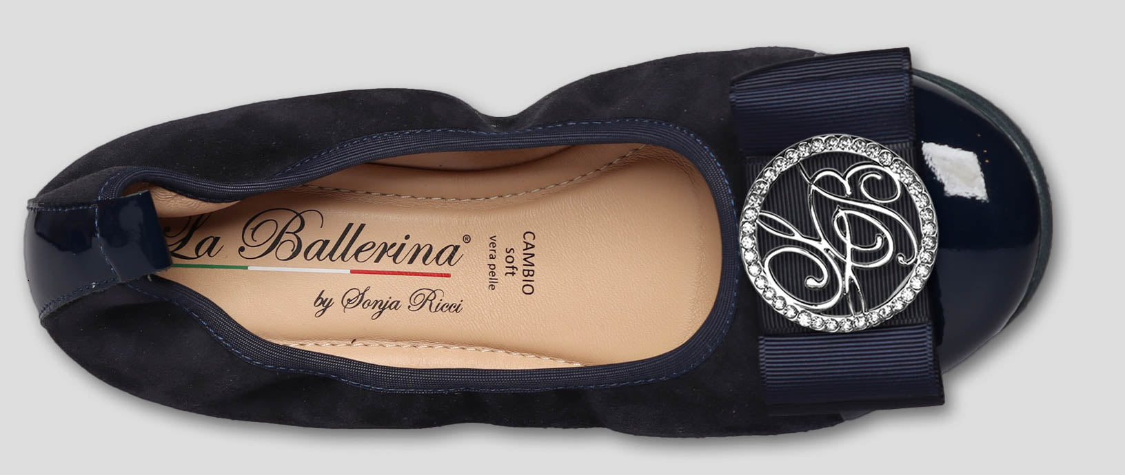 S76 💕La Ballerina cambio blau – elegante Leder-Ballerinas von Sonja Ricci - La Ballerina