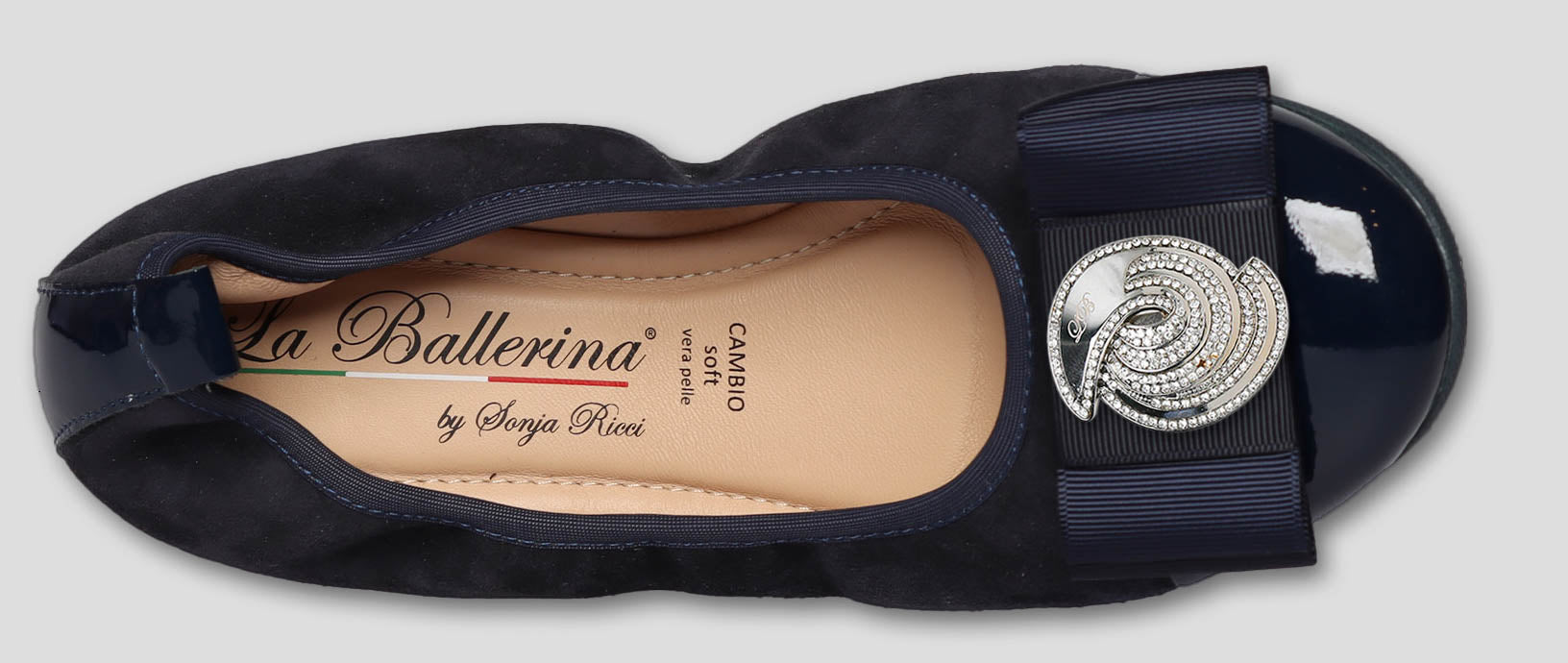 S76 💕La Ballerina cambio blau – elegante Leder-Ballerinas von Sonja Ricci - La Ballerina