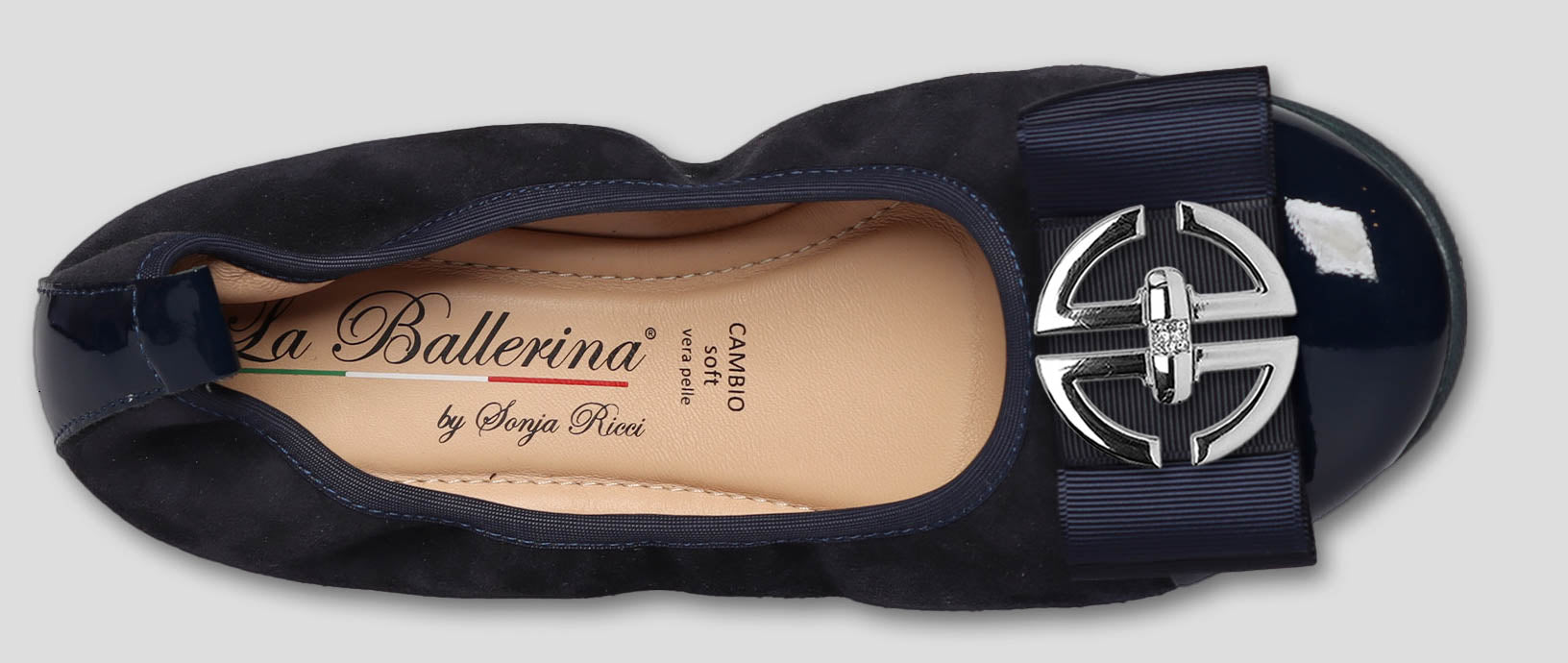 S76 💕La Ballerina cambio blau – elegante Leder-Ballerinas von Sonja Ricci - La Ballerina