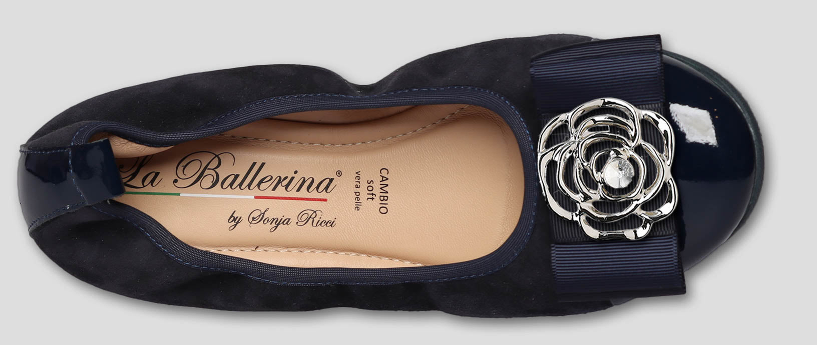 S76 💕La Ballerina cambio blau – elegante Leder-Ballerinas von Sonja Ricci - La Ballerina