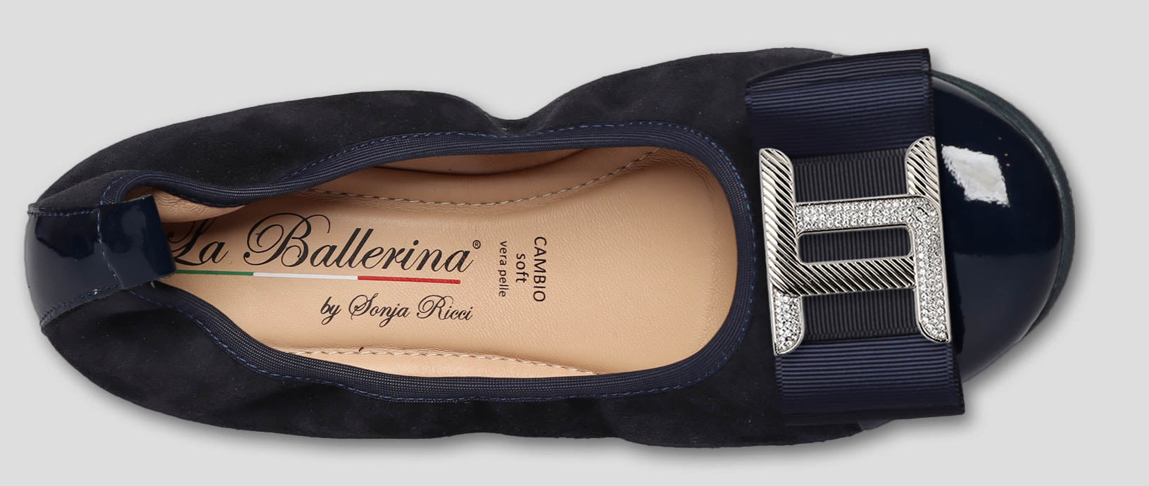 S76 💕La Ballerina cambio blau – elegante Leder-Ballerinas von Sonja Ricci - La Ballerina