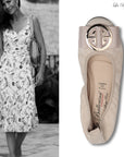 S26 💕 LA BALLERINA SIGNATURE CAMOSCIO BEIGE - La Ballerina