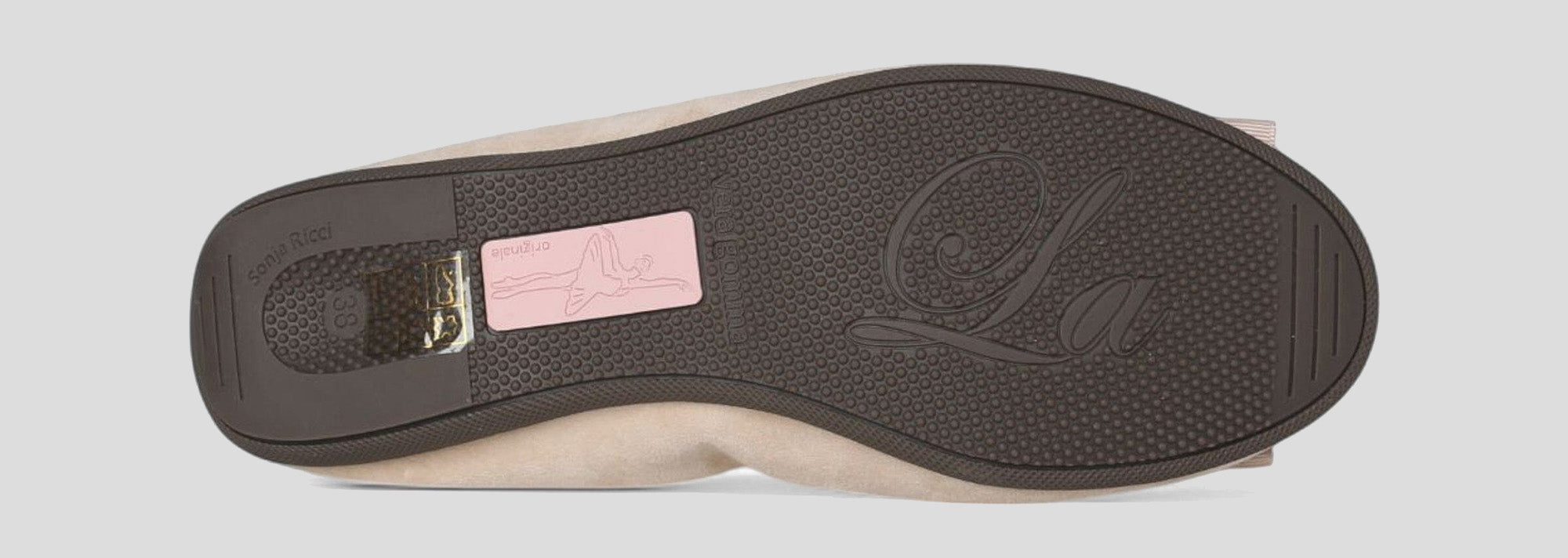 S26 💕 LA BALLERINA CAMBIO CAMOSCIO BEIGE