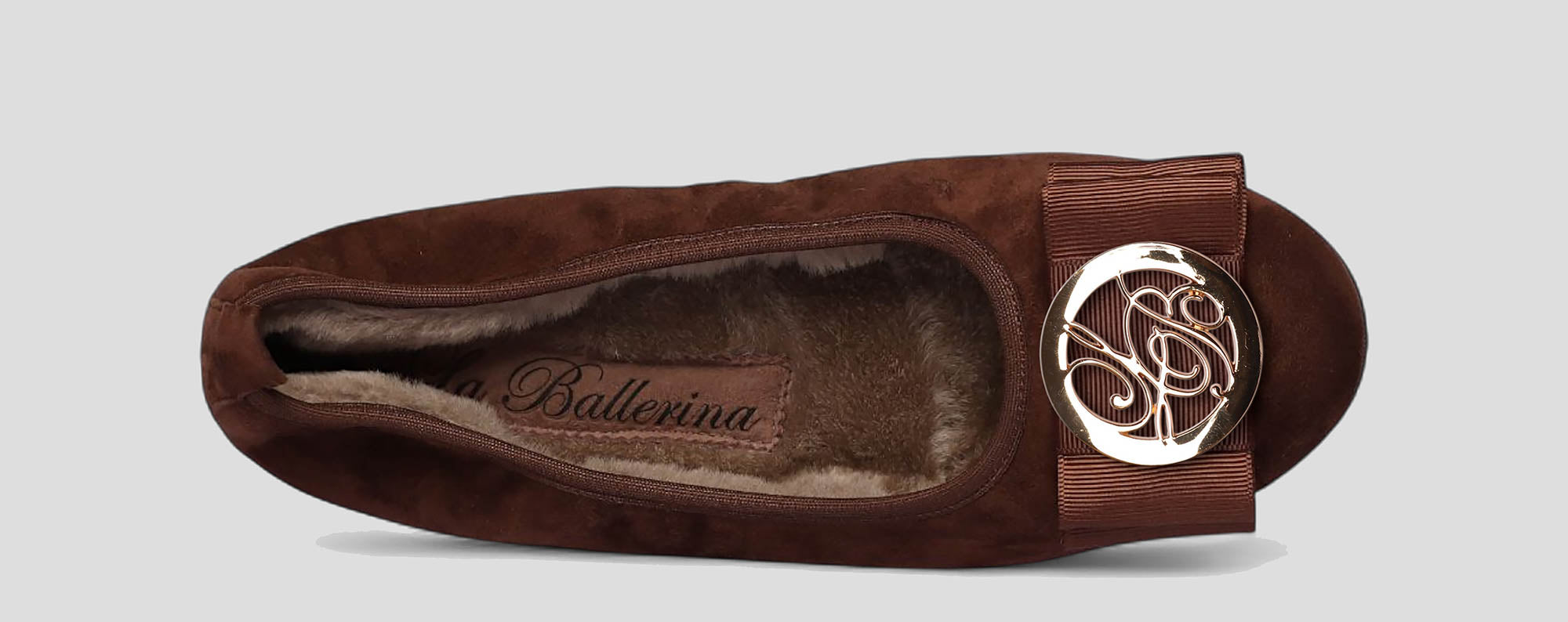 02W💕La Ballerina CAMBIO Warmgefüttert Veloursleder braun - La Ballerina