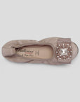 S21 💕 LA BALLERINA SIGNATURE CAMOSCIO TAUPE - La Ballerina