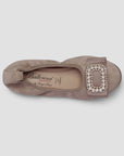 S21 💕 LA BALLERINA SIGNATURE CAMOSCIO TAUPE - La Ballerina