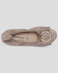 S21 💕 LA BALLERINA SIGNATURE CAMOSCIO TAUPE - La Ballerina