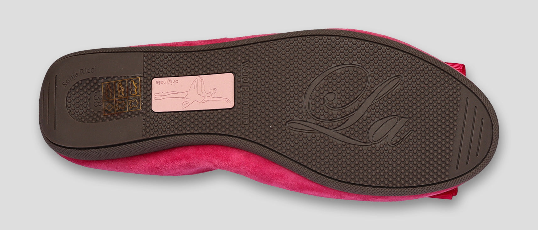 S61 💕LA BALLERINA CAMBIO FUXIA – ELEGANTE LEDER-BALLERINAS VON SONJA RICCI - La Ballerina