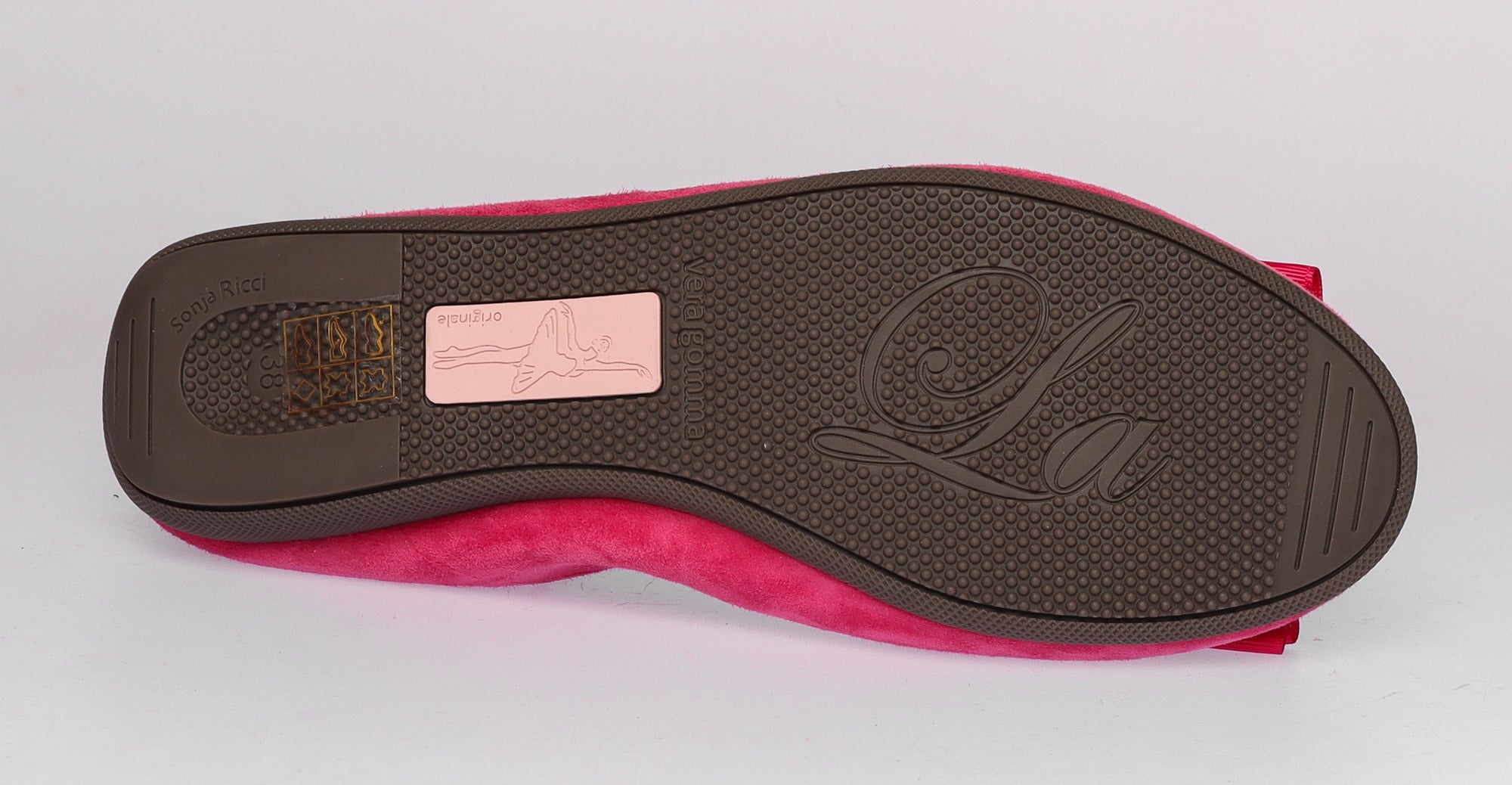 S61 💕LA BALLERINA CAMBIO FUXIA – ELEGANTE LEDER-BALLERINAS VON SONJA RICCI - La Ballerina