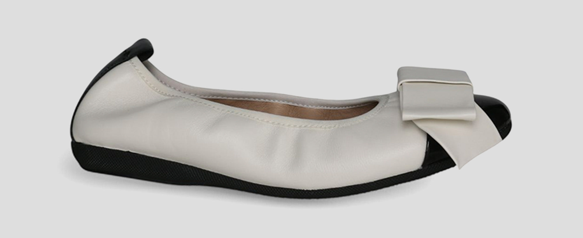S46 💕LA BALLERINA CAMBIO LEDER BALLERINAS WEIß SCHWARZ