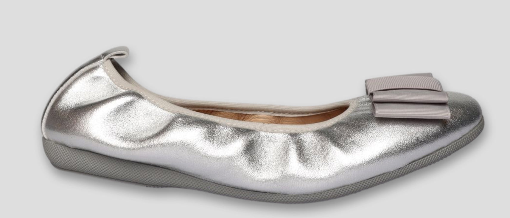 S42 💕LA BALLERINA CAMBIO SILBER – ELEGANTE LEDER-BALLERINAS VON SONJA RICCI - La Ballerina
