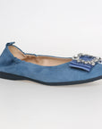 LA BALLERINA CAMBIO SOFT 13 VELOURSLEDER BLAU - La Ballerina