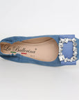 LA BALLERINA CAMBIO SOFT 13 VELOURSLEDER BLAU - La Ballerina
