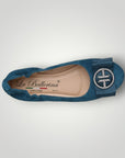 LA BALLERINA CAMBIO SOFT 5 | VELOURSLEDER | PETROL - La Ballerina