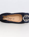 LA BALLERINA CAMBIO SOFT | VELOURSLEDER | BLU PETRA ARG. LINDA ARGENTO - La Ballerina