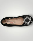 LA BALLERINA CAMBIO SOFT | VELOURSLEDER | SCHWARZ ETOILE ARGENTO & LINDA ORO - La Ballerina