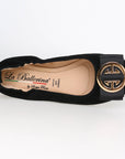 LA BALLERINA CAMBIO SOFT | VELOURSLEDER | SCHWARZ ETOILE ARGENTO & LINDA ORO - La Ballerina