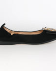 LA BALLERINA CAMBIO SOFT | VELOURSLEDER | SCHWARZ ETOILE ARGENTO & LINDA ORO - La Ballerina