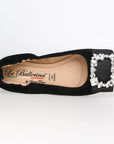 LA BALLERINA CAMBIO SOFT | VELOURSLEDER | SCHWARZ PETRA SILBER & LINDA ORO - La Ballerina
