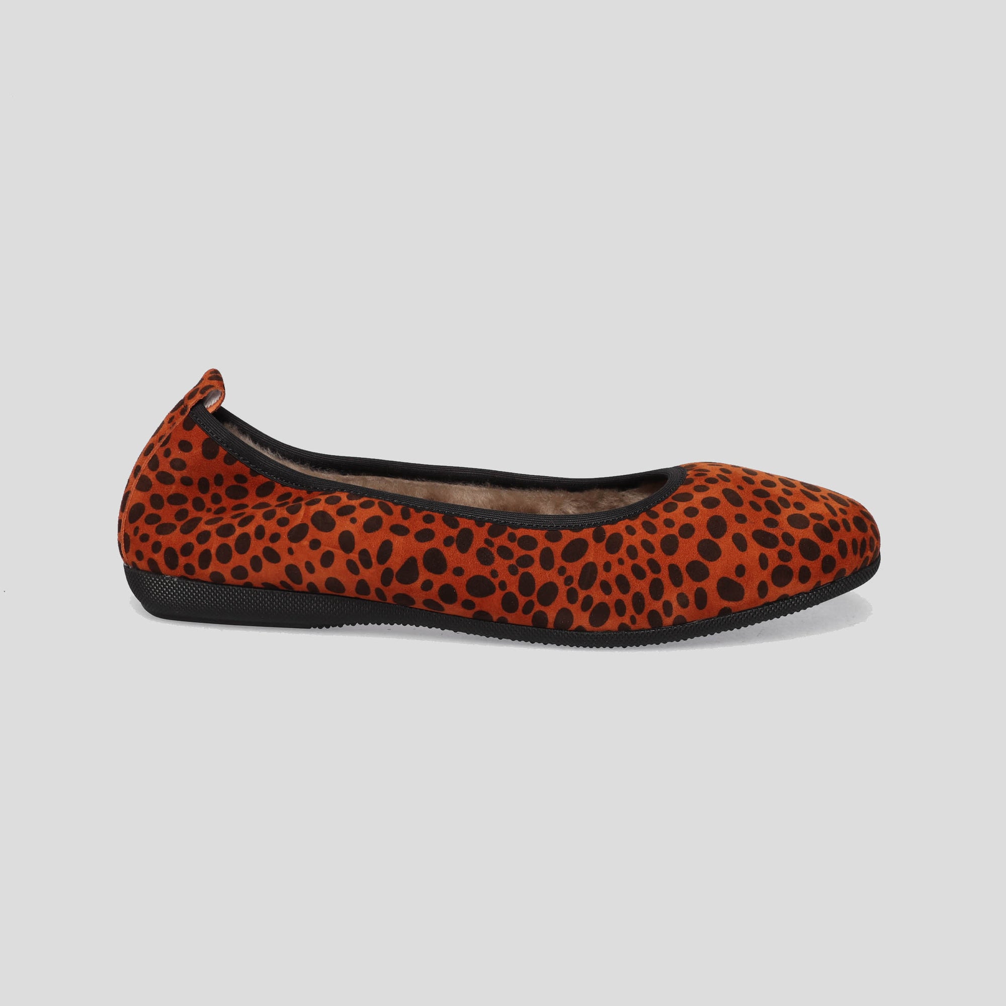 08W💕La Ballerina NO - CAMBIO Warmgefüttert Leopard Print - La Ballerina