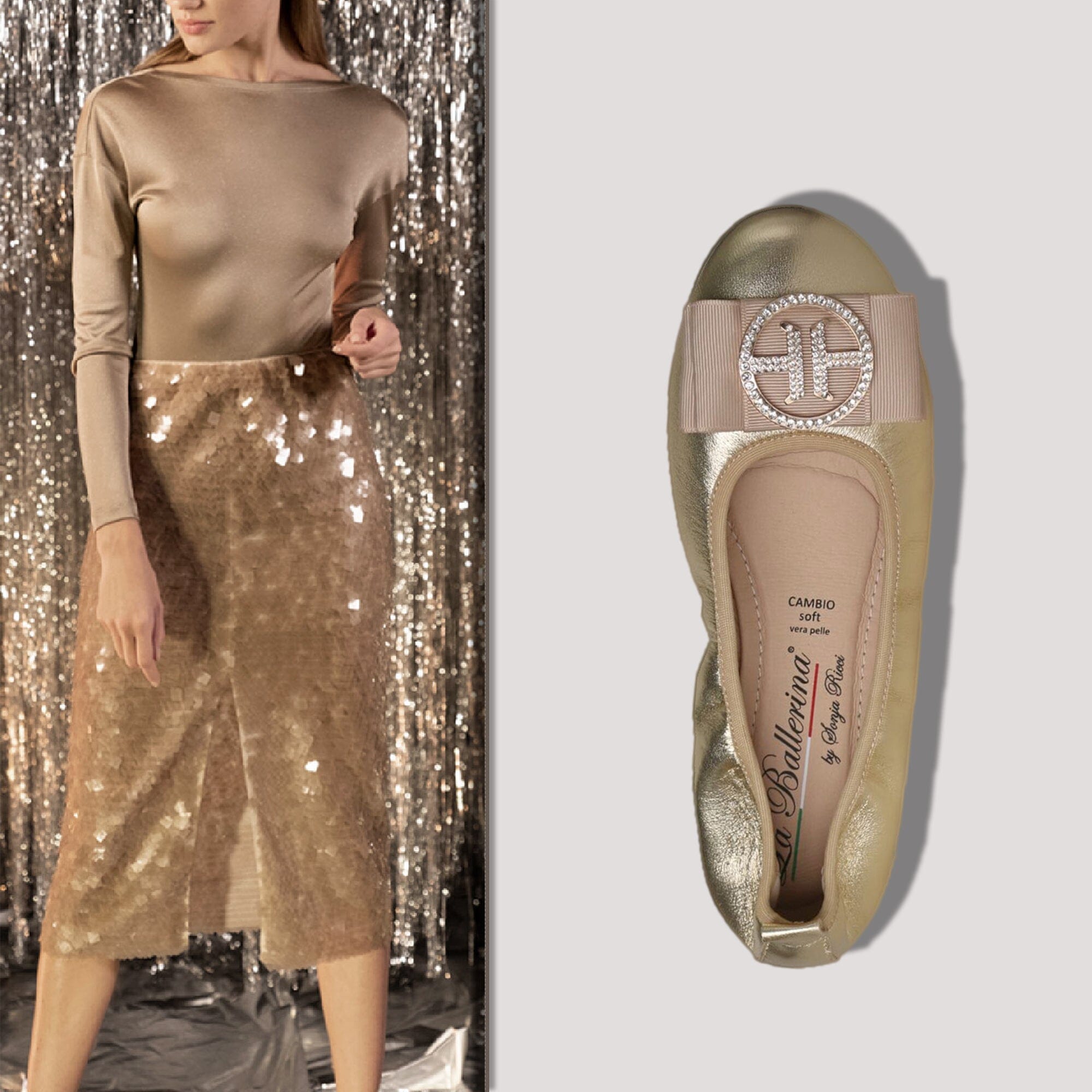 La Ballerina Louisa oro FIX4 - La Ballerina