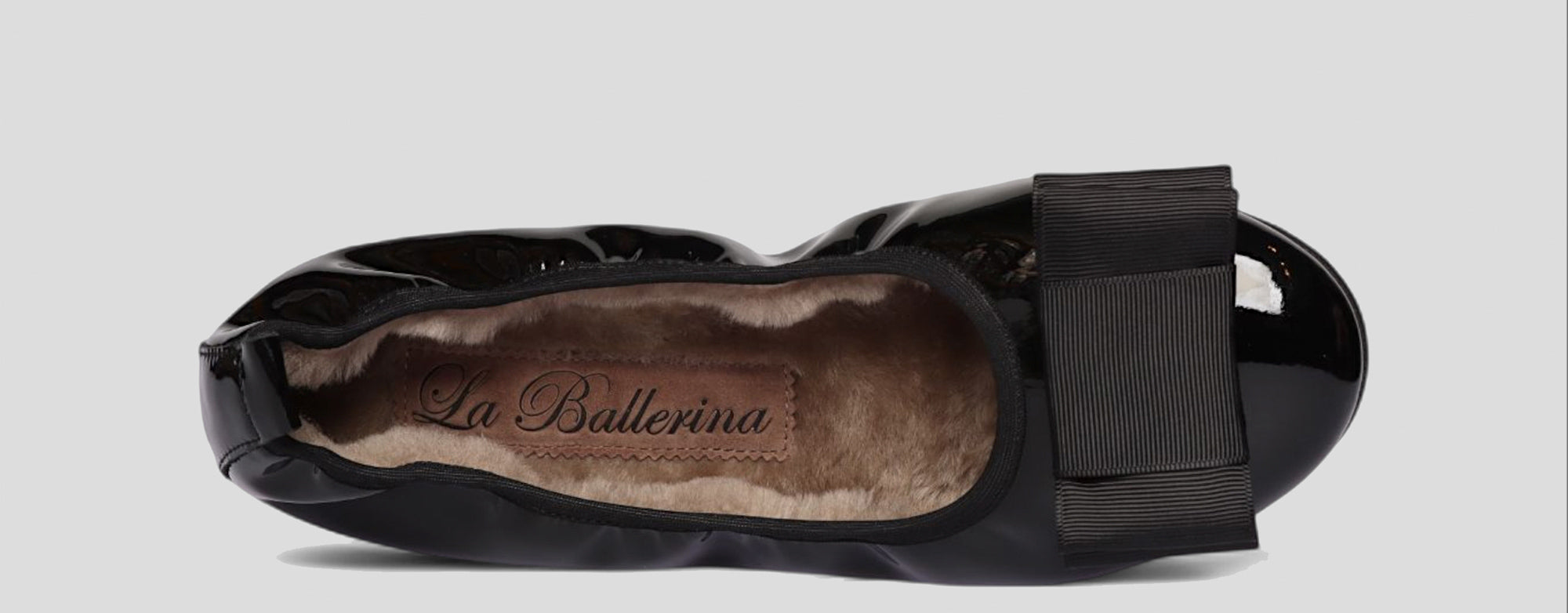 07W💕La Ballerina CAMBIO Warmgefüttert Lackleder Schwarz