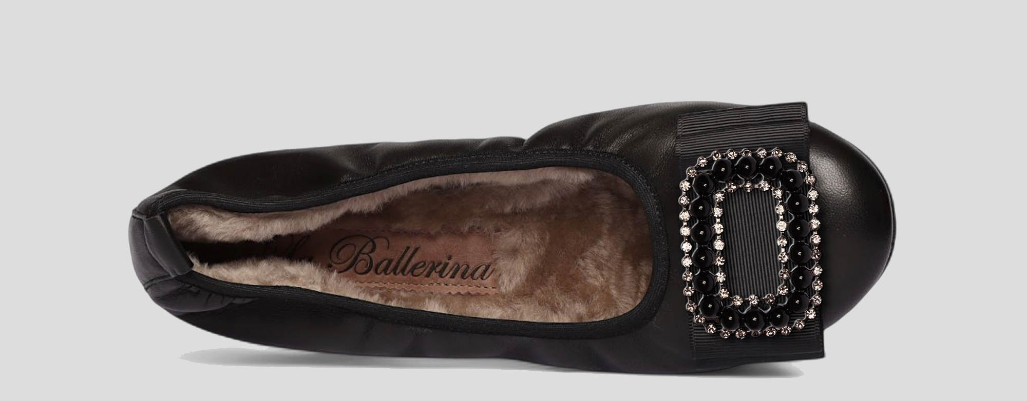 01W💕La Ballerina CAMBIO Warmgefüttert Nappaleder Schwarz - La Ballerina