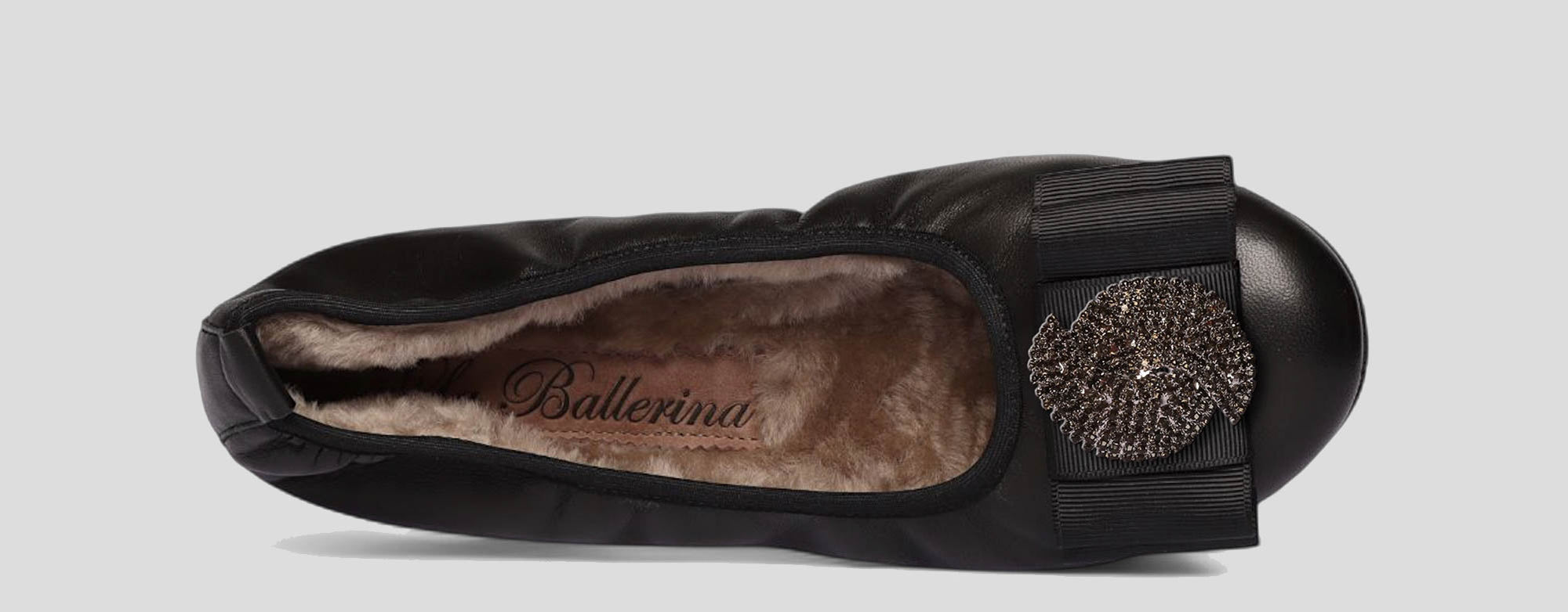 01W💕La Ballerina CAMBIO Warmgefüttert Nappaleder Schwarz - La Ballerina