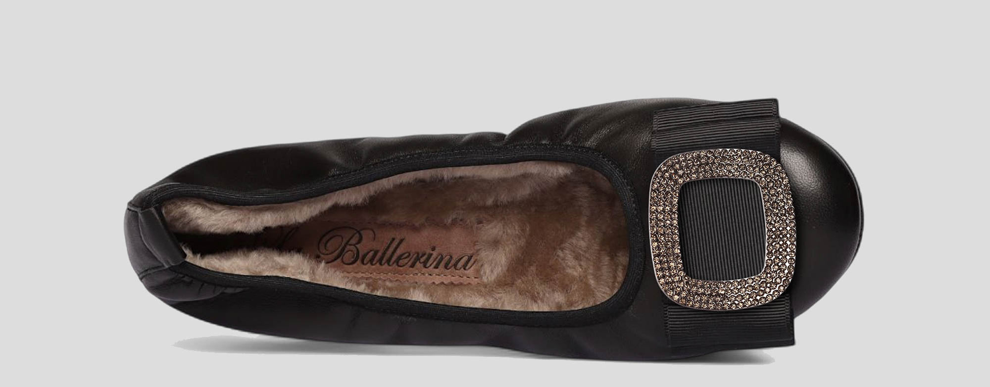 01W💕La Ballerina CAMBIO Warmgefüttert Nappaleder Schwarz - La Ballerina