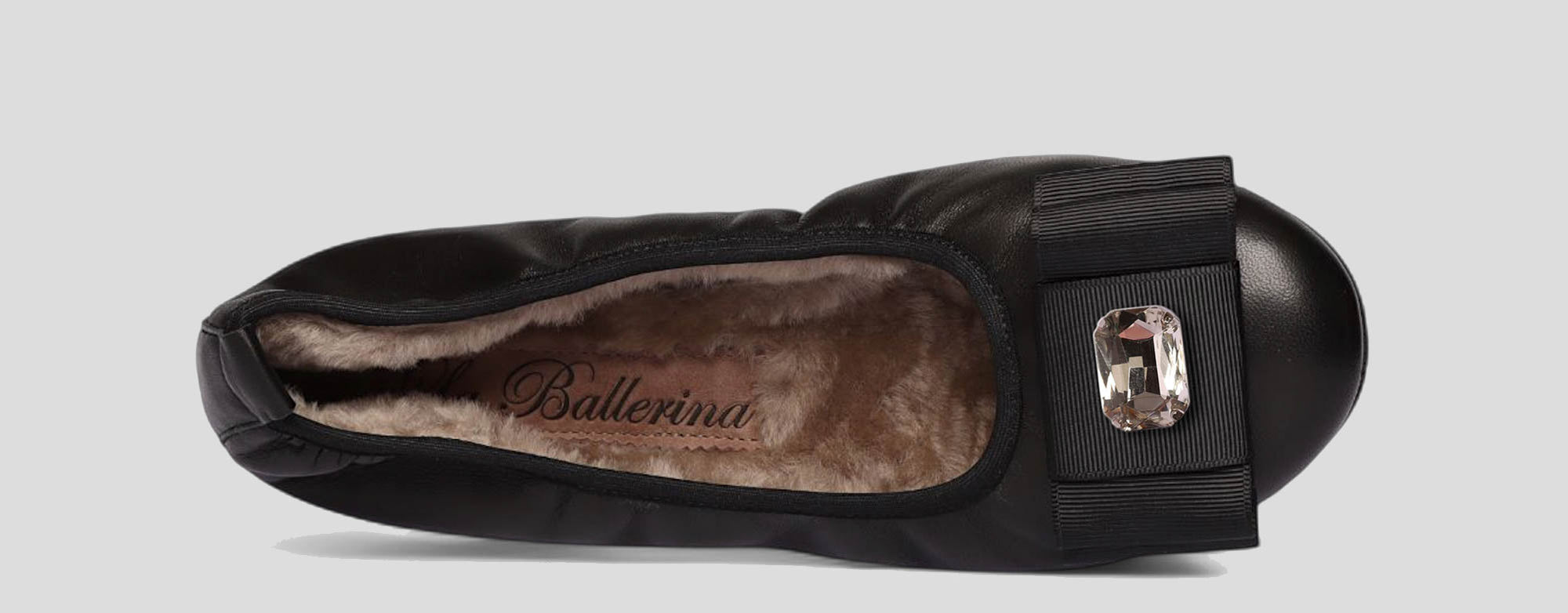 01W💕La Ballerina CAMBIO Warmgefüttert Nappaleder Schwarz - La Ballerina