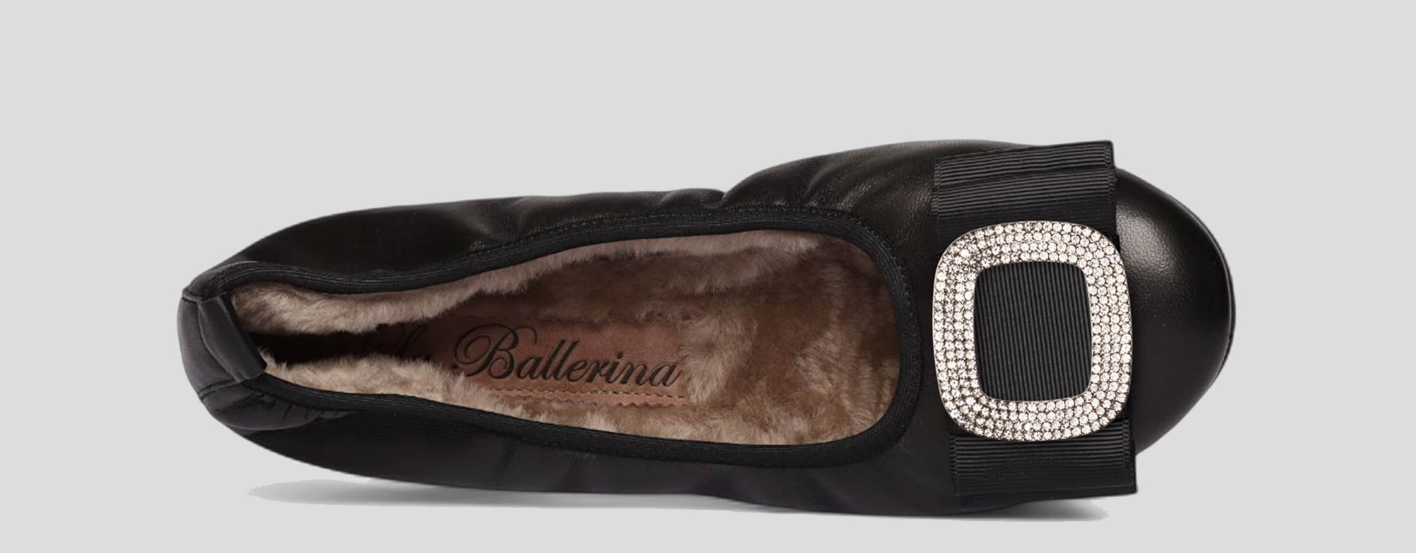 01W💕La Ballerina CAMBIO Warmgefüttert Nappaleder Schwarz - La Ballerina