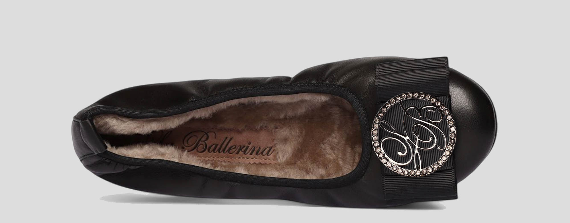 01W💕La Ballerina CAMBIO Warmgefüttert Nappaleder Schwarz - La Ballerina
