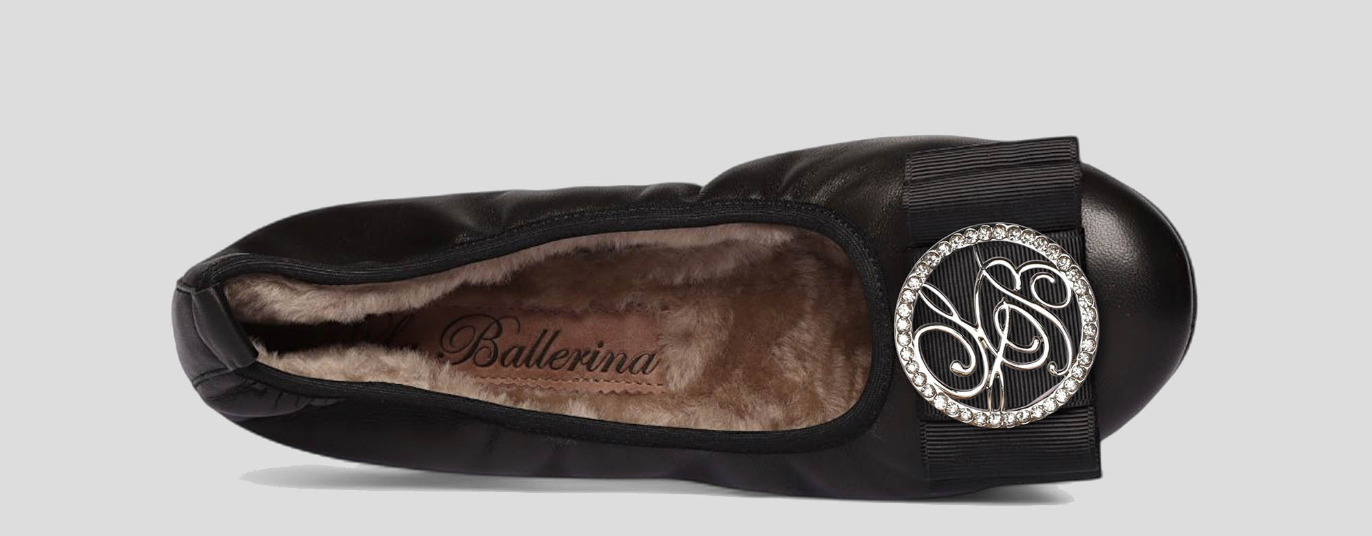 01W💕La Ballerina CAMBIO Warmgefüttert Nappaleder Schwarz - La Ballerina