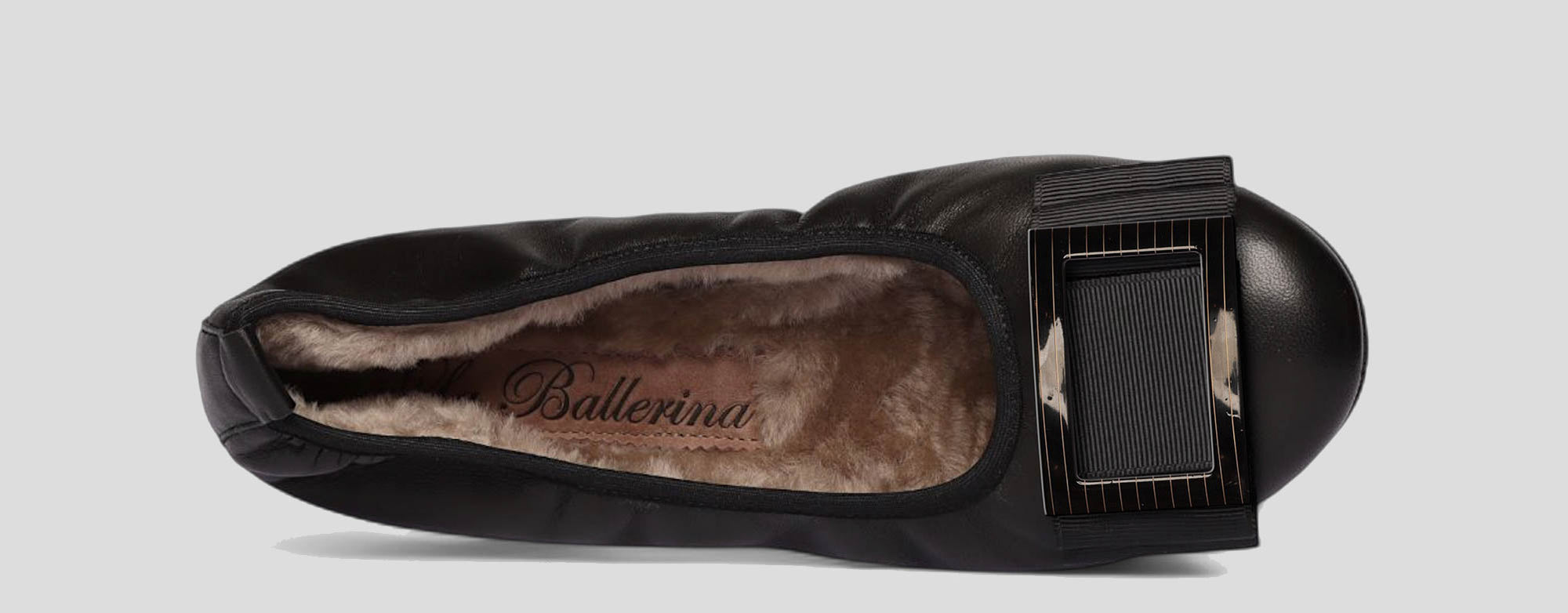 01W💕La Ballerina CAMBIO Warmgefüttert Nappaleder Schwarz - La Ballerina