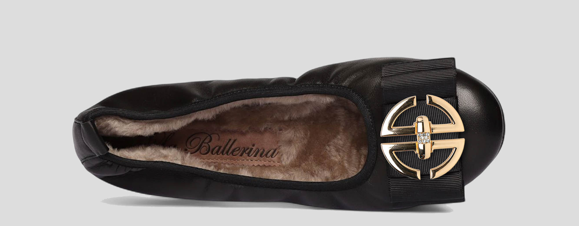 01W💕La Ballerina CAMBIO Warmgefüttert Nappaleder Schwarz - La Ballerina