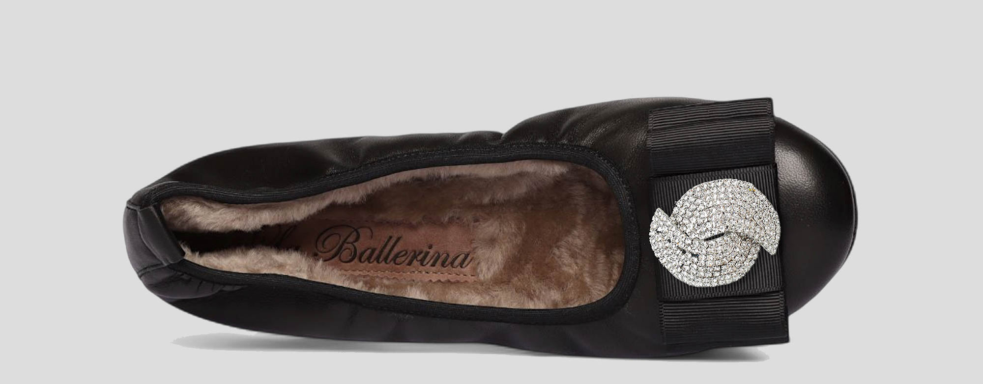 01W💕La Ballerina CAMBIO Warmgefüttert Nappaleder Schwarz - La Ballerina