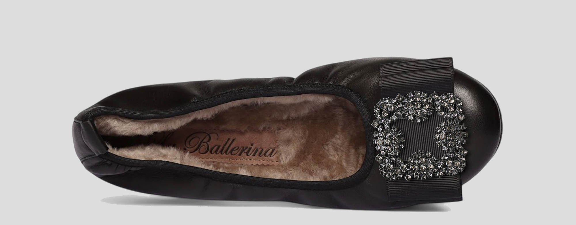 01W💕La Ballerina CAMBIO Warmgefüttert Nappaleder Schwarz - La Ballerina