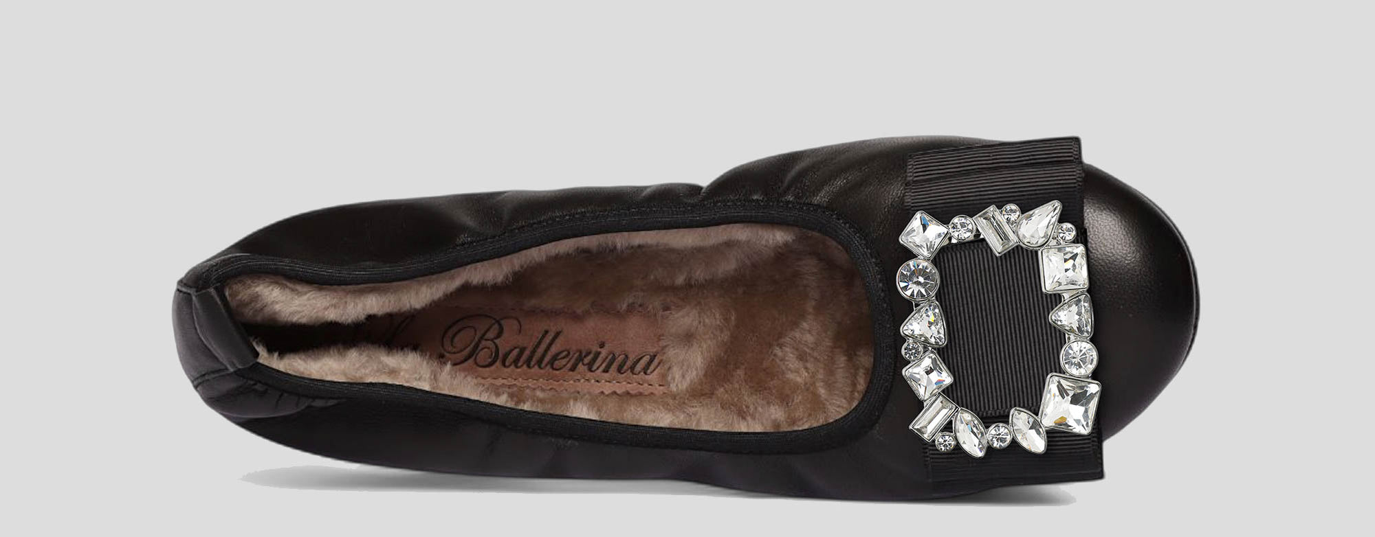 01W💕La Ballerina CAMBIO Warmgefüttert Nappaleder Schwarz - La Ballerina