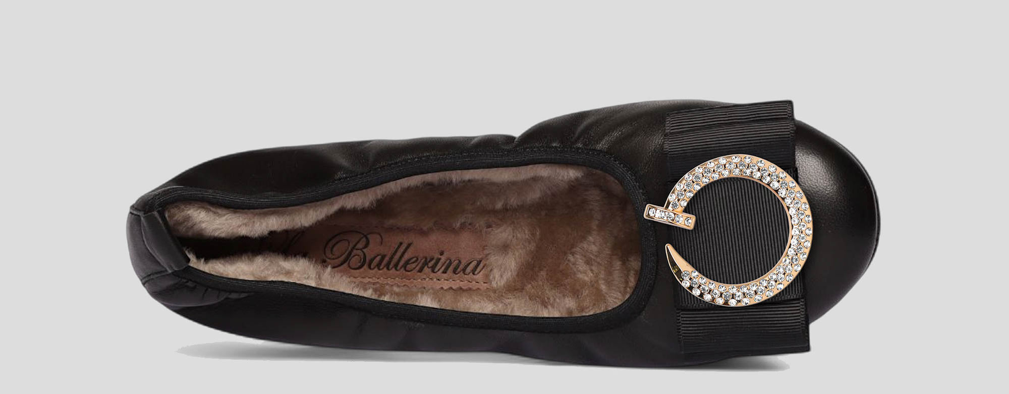 01W💕La Ballerina CAMBIO Warmgefüttert Nappaleder Schwarz - La Ballerina